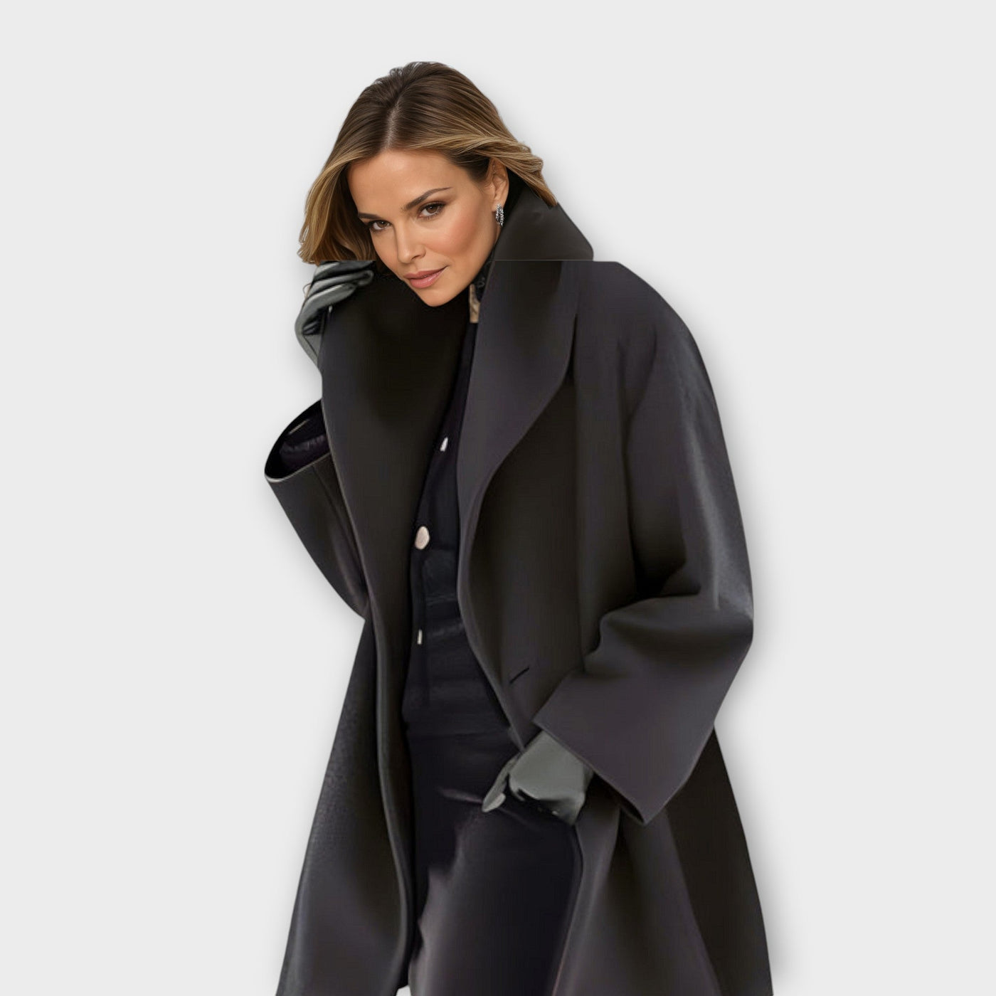 Elviana | Elegant Windproof Coat